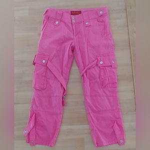 Buffalo crop hot pink pants size 26